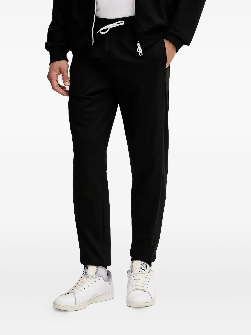 Ea7 Emporio Armani logo-detailzip-up sweatshirt Zwart