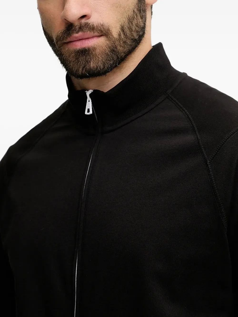Ea7 Emporio Armani logo-detailzip-up sweatshirt Zwart