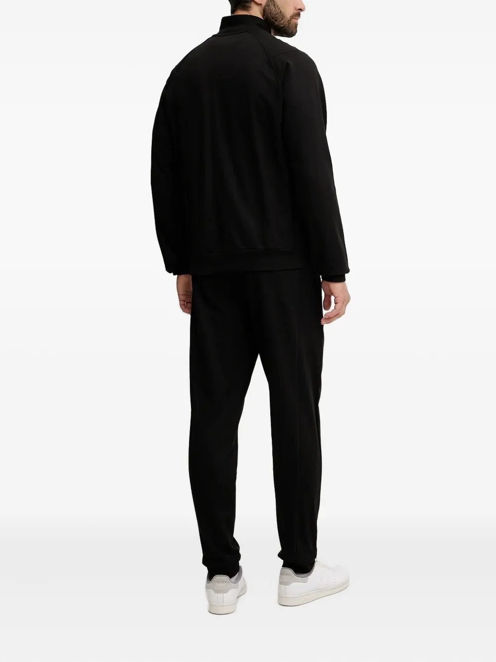 Ea7 Emporio Armani logo-detailzip-up sweatshirt - Zwart