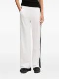 Ea7 Emporio Armani side-stripe track pants - White
