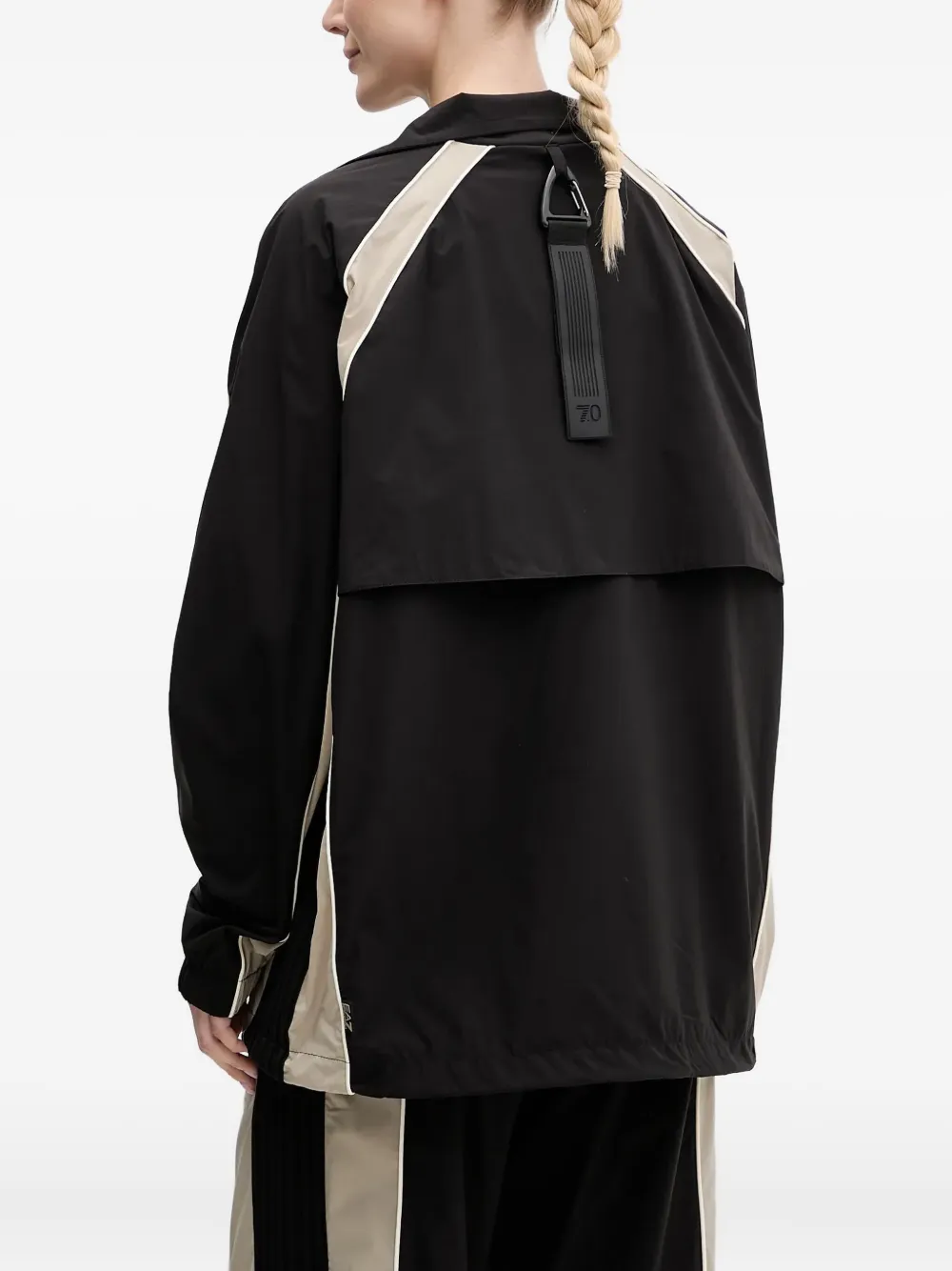 Ea7 Emporio Armani panelled zip-front jacket | Varsity Jackets | Image 2
