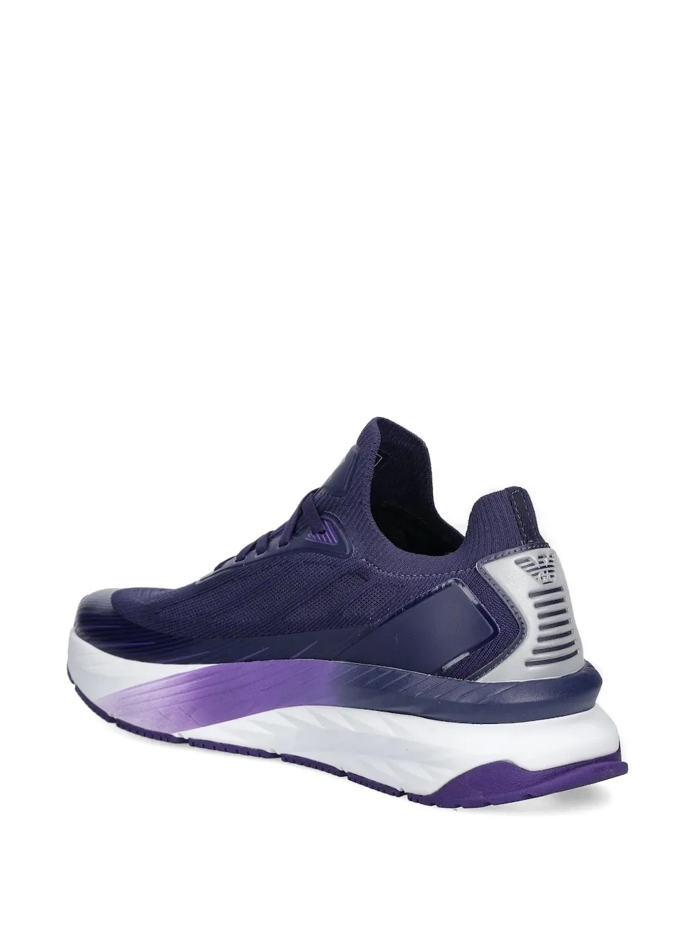 Ea7 Emporio Armani knit-upper gradient sneakers Purple