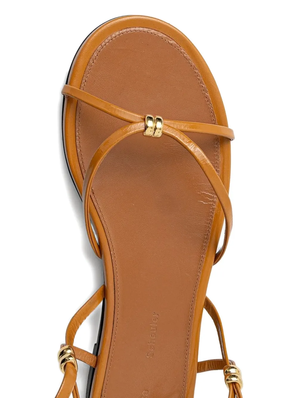 Proenza Schouler Leren sandalen Bruin
