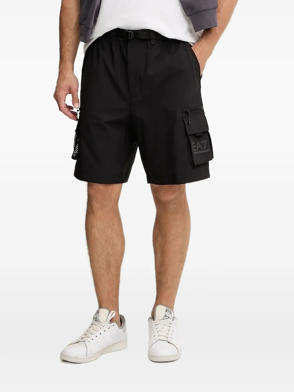 Ea7 Emporio Armani logo-detail shorts Zwart