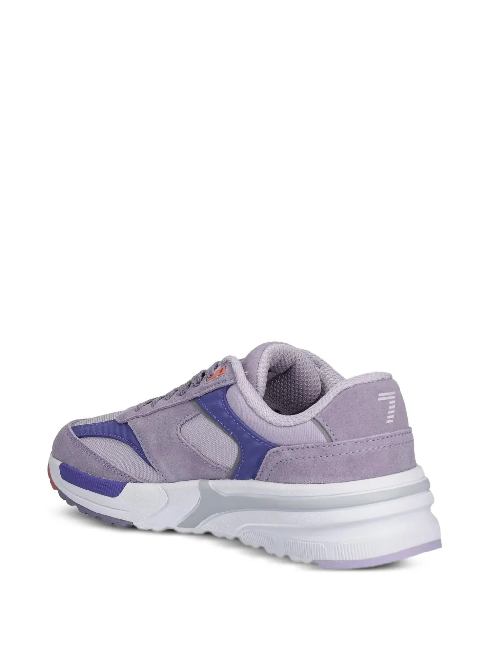Ea7 Emporio Armani suede panelled sneakers Purple