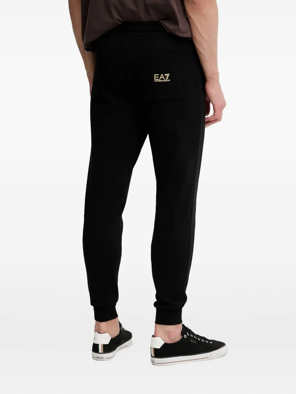 Ea7 Emporio Armani Trainingsbroek met logoprint - Zwart