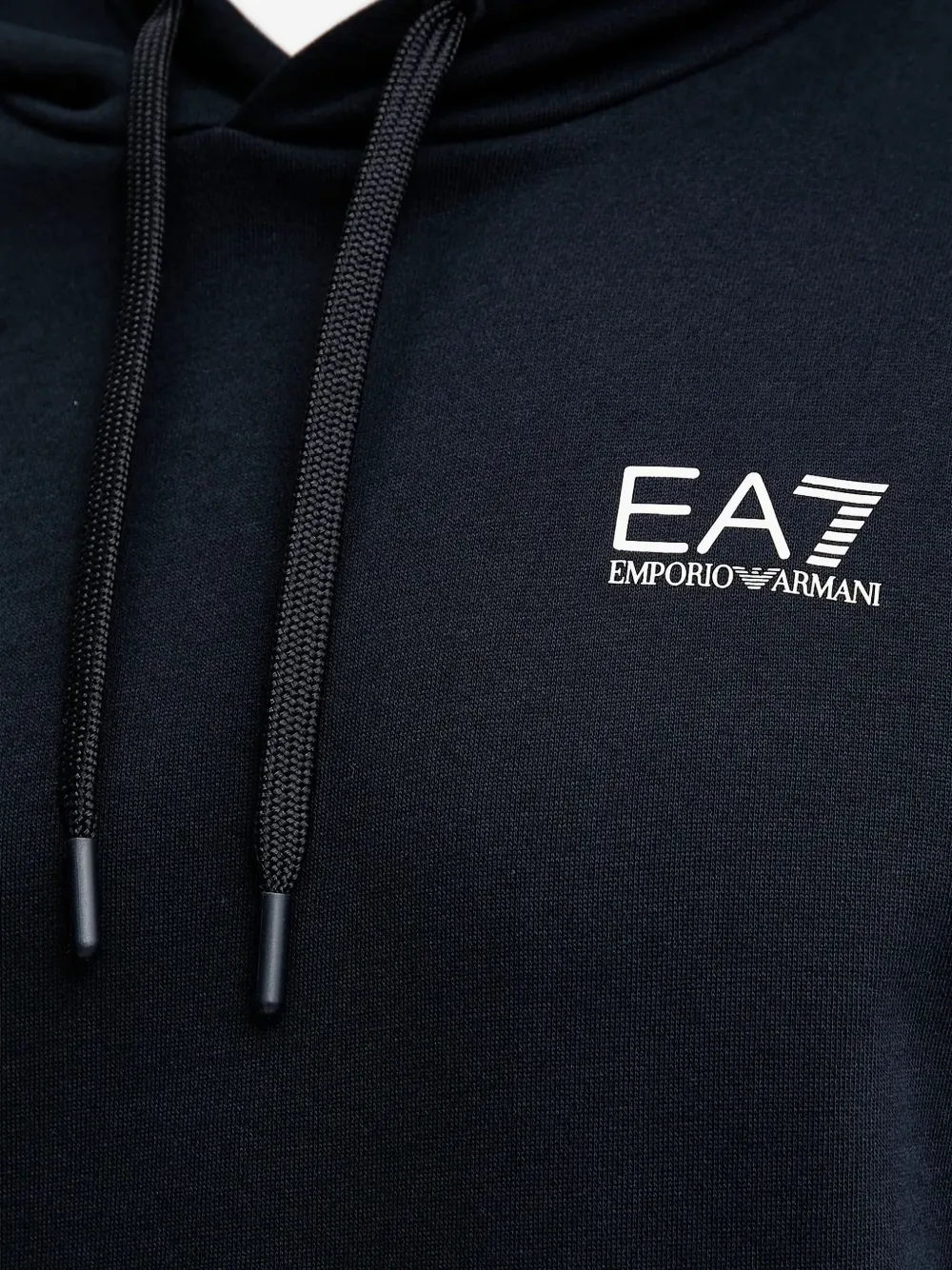 Ea7 Emporio Armani logo-sleeve hoodie Blauw