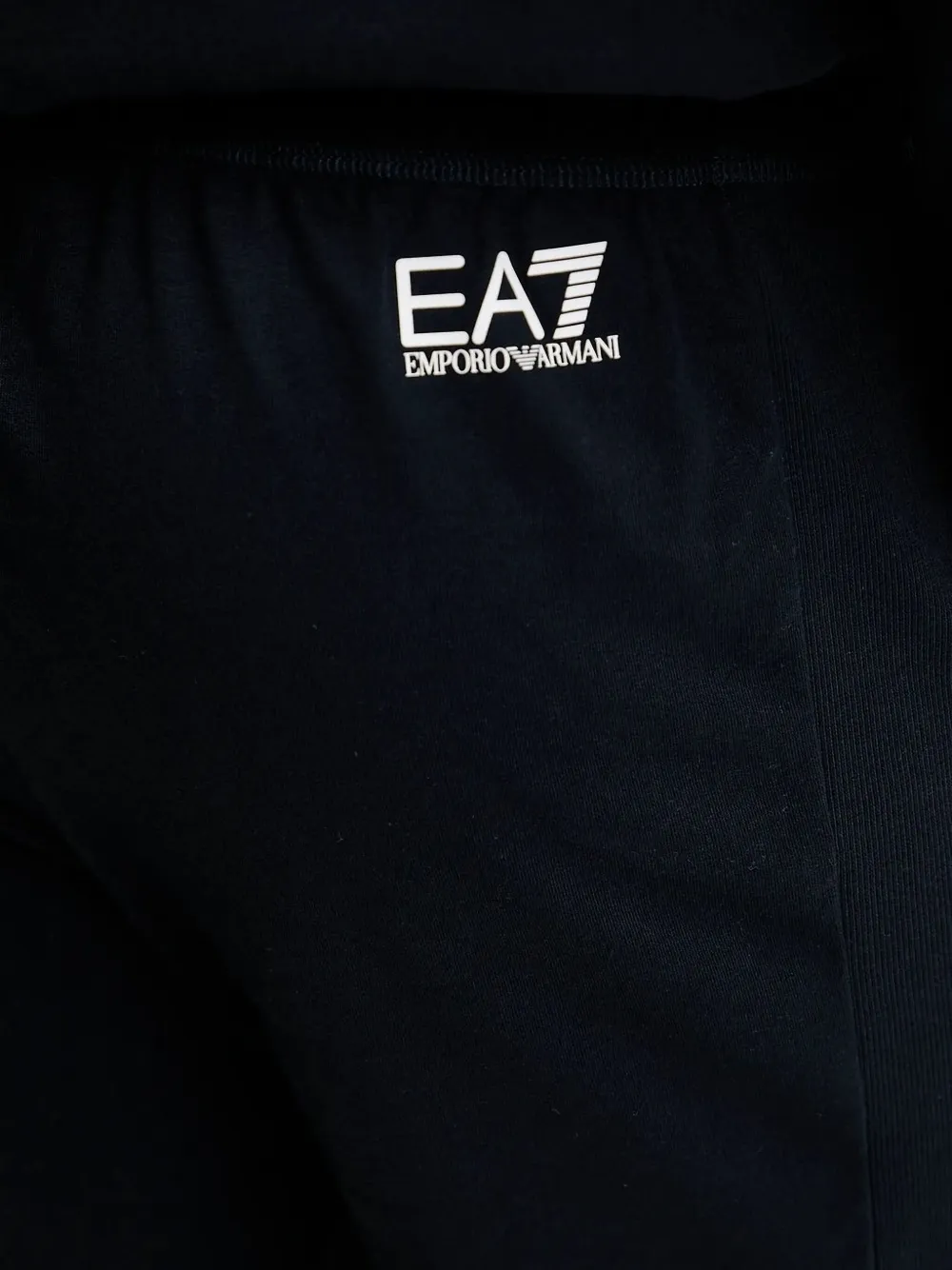 Ea7 Emporio Armani zip-up logo track jacket Zwart