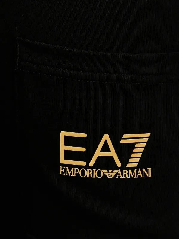 Ea7 Emporio Armani logo-detail Track Pants | Black | FARFETCH