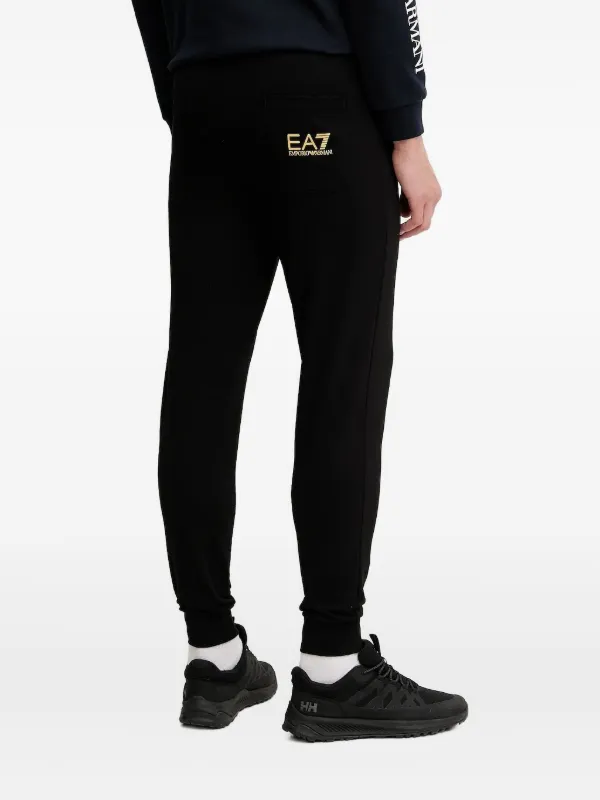 Ea7 Emporio Armani logo-detail Track Pants Black FARFETCH JO