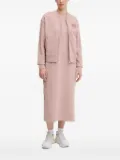 Ea7 Emporio Armani logo-patch zip-up jacket - Pink