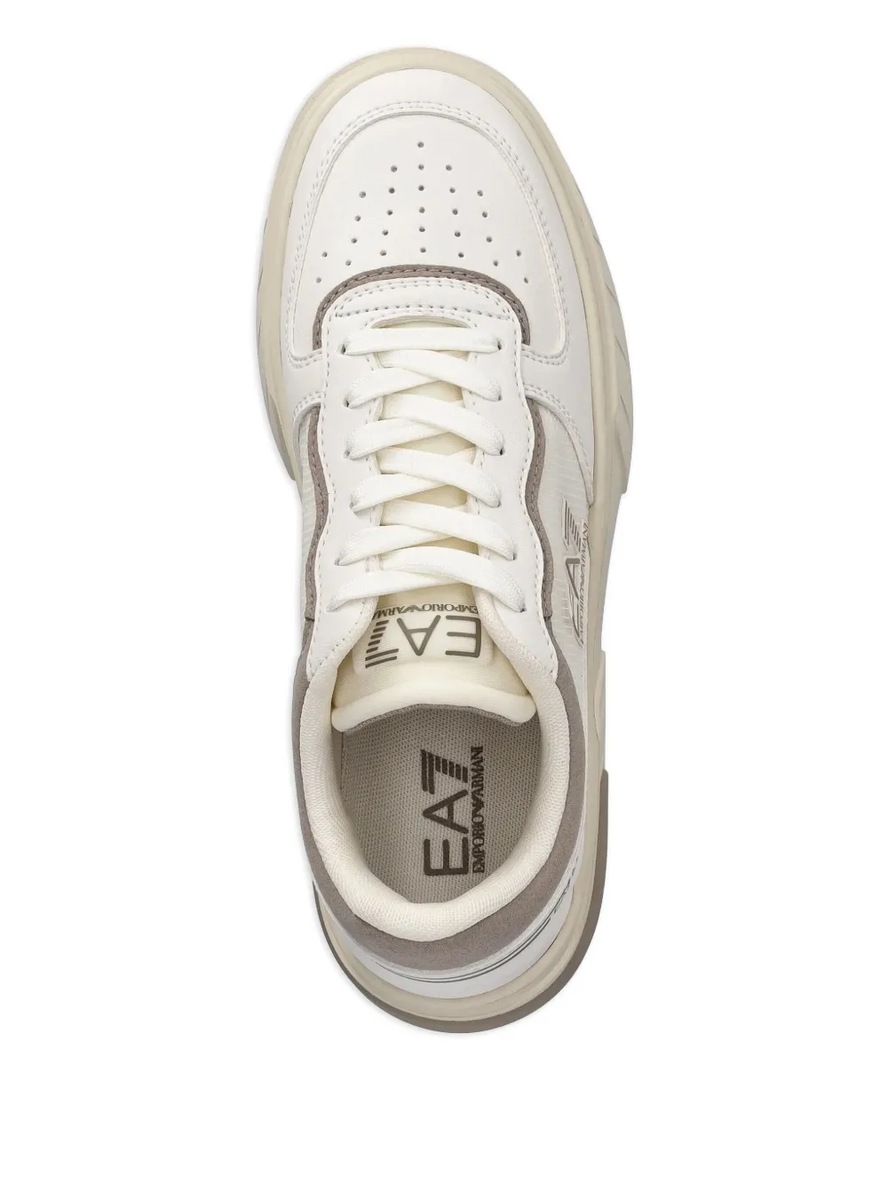 Ea7 Emporio Armani logo-detail sneakers White