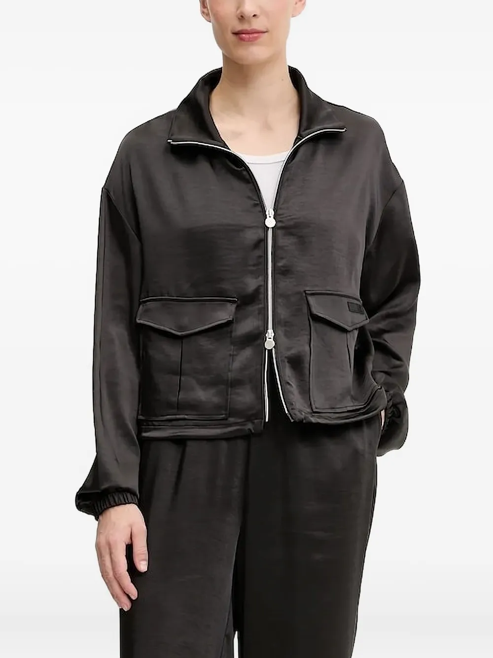 Ea7 Emporio Armani Jack met ritsdetail Zwart