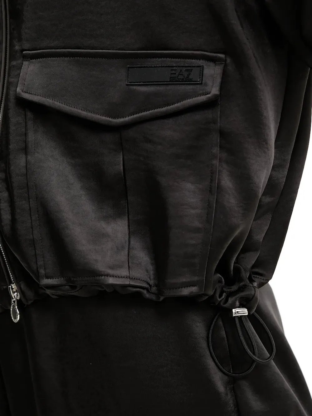 Ea7 Emporio Armani Jack met ritsdetail Zwart