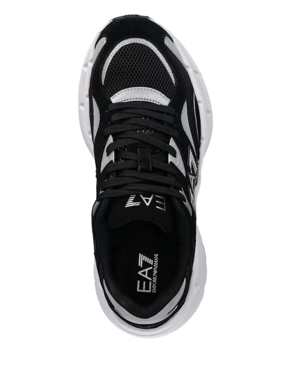 Ea7 Emporio Armani logo-plaque sneakers Black