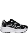 Ea7 Emporio Armani logo-plaque sneakers - Black