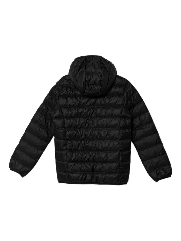 Ea7 Emporio Armani Hooded Puffer Jacket | Blue | FARFETCH