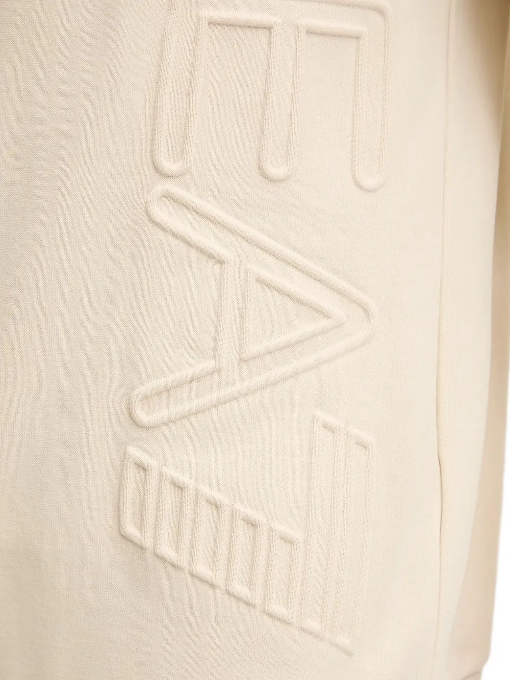 Ea7 Emporio Armani Sweater met logo-reliëf Wit