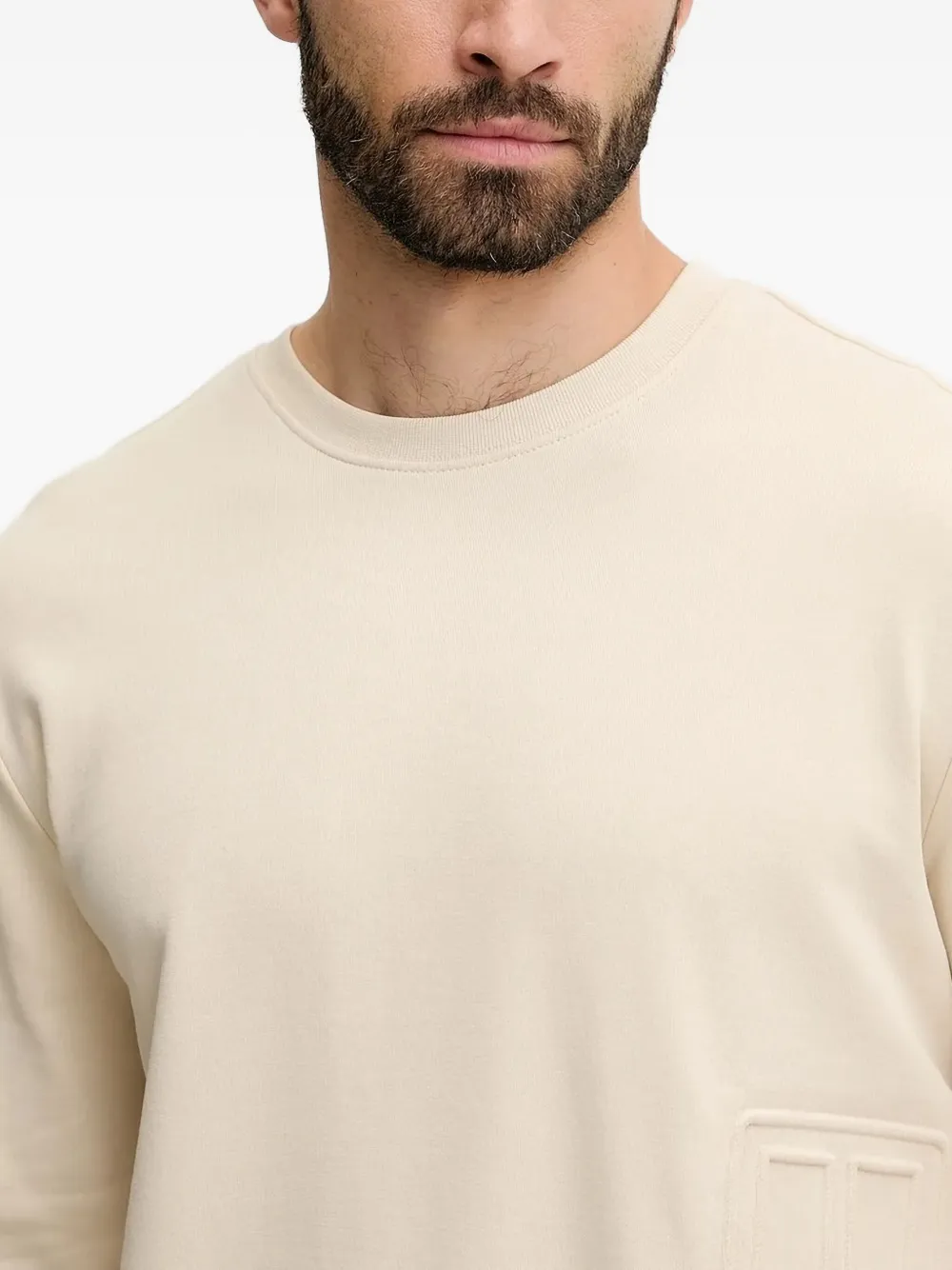 Ea7 Emporio Armani Sweater met logo-reliëf Wit