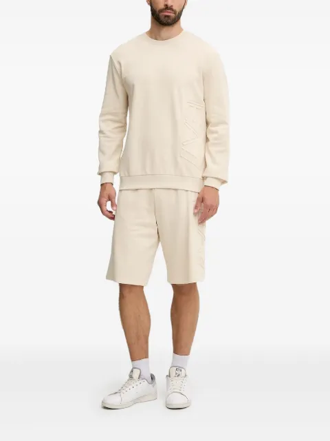 Ea7 Emporio Armani logo-embossed sweatshirt