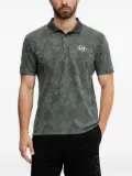 Ea7 Emporio Armani floral-jacquard polo shirt - Green