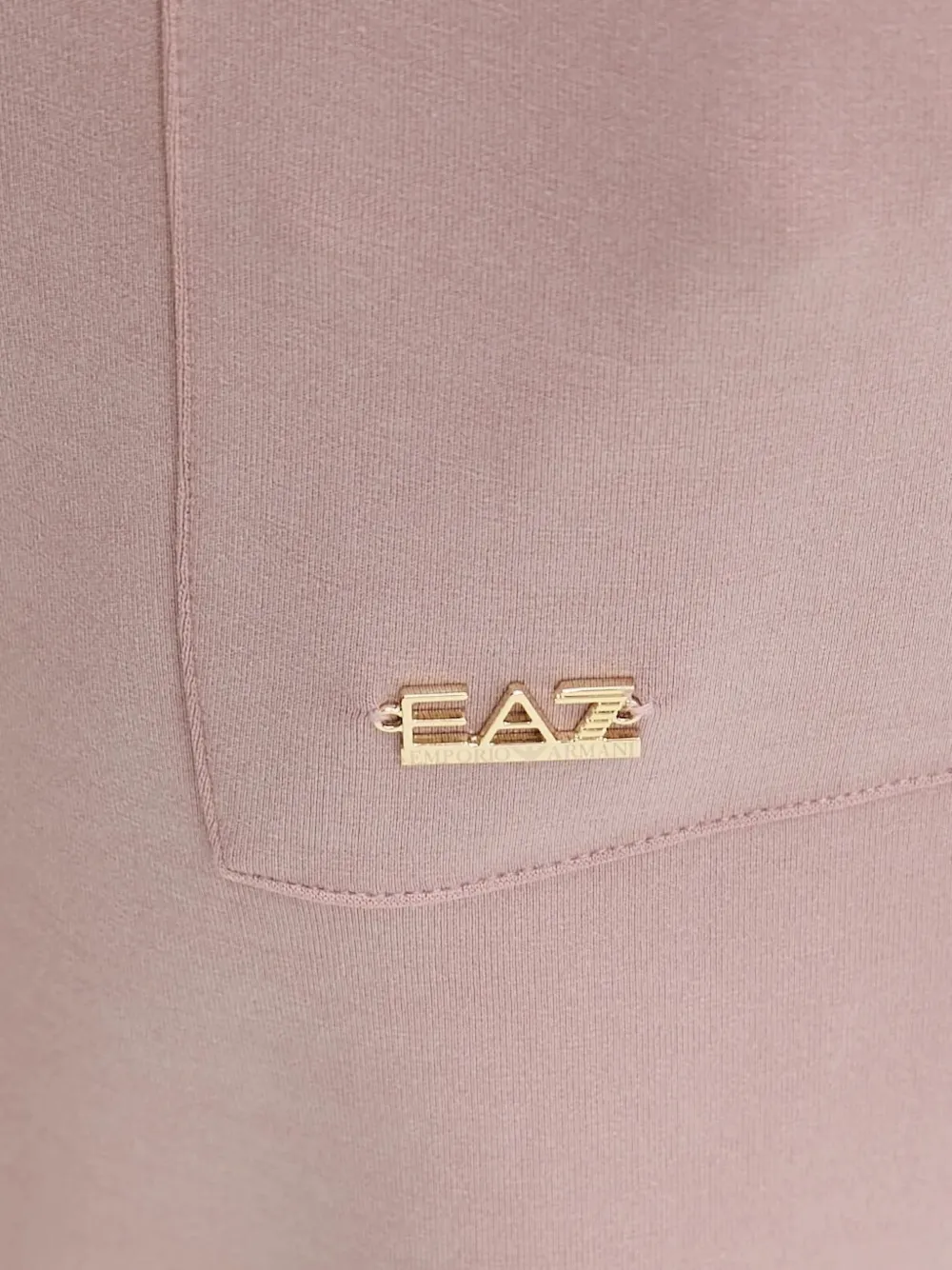 Ea7 Logo-plaque Track Pants In Pink