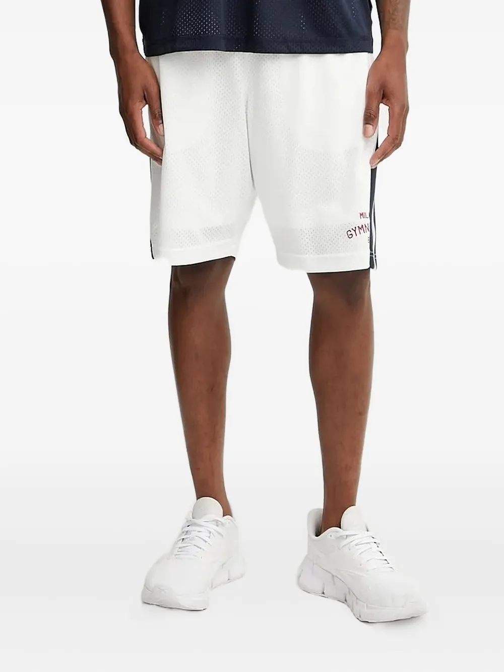 Ea7 Emporio Armani Shorts met zijstreep Wit