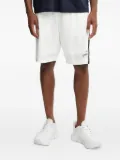 Ea7 Emporio Armani side-stripe shorts - White