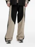 Ea7 Emporio Armani panelled side-stripe trousers - Black
