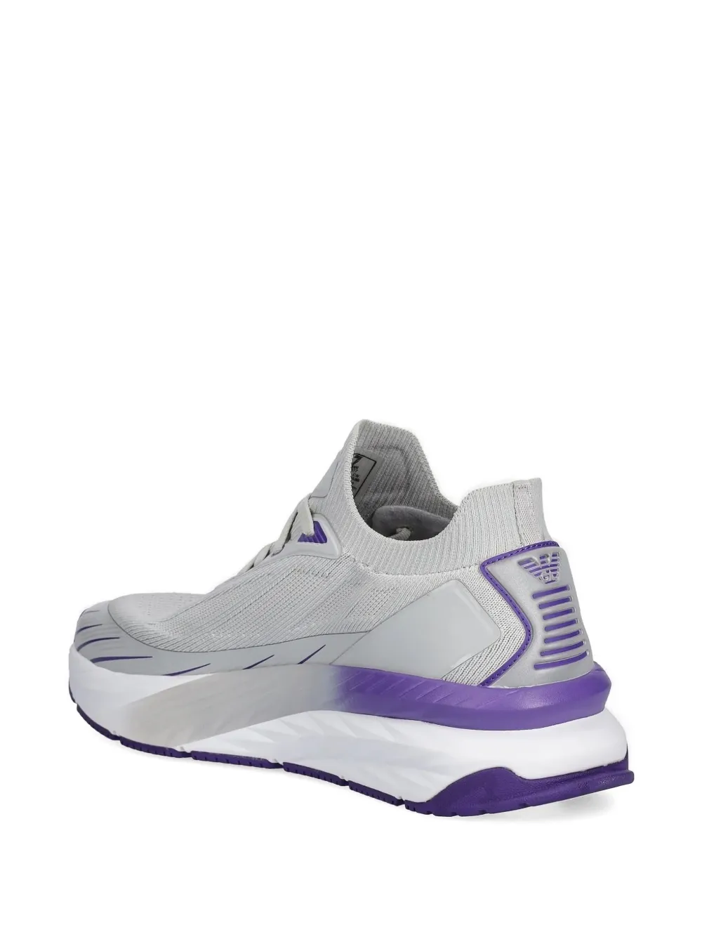 Ea7 Emporio Armani Crusher Distance Sonic gebreide sneakers Grijs