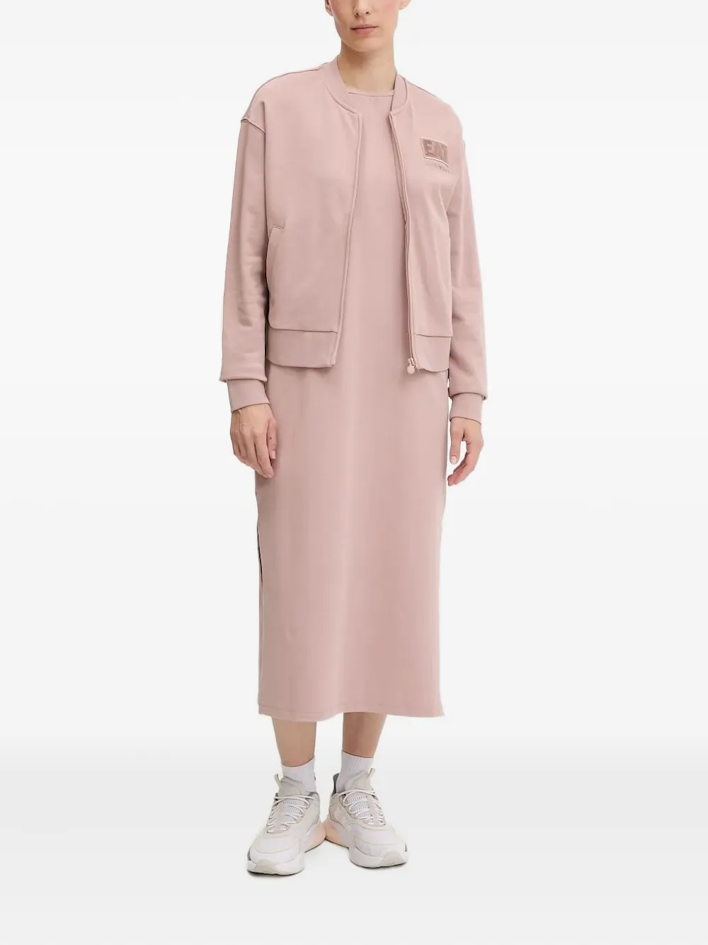 Ea7 Emporio Armani jersey midi dress | Pink | Image 1