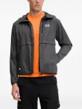 Ea7 Emporio Armani hooded logo jacket - Grey