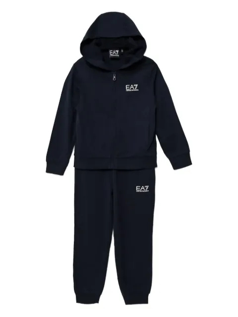 Ea7 Emporio Armani logo hooded tracksuit