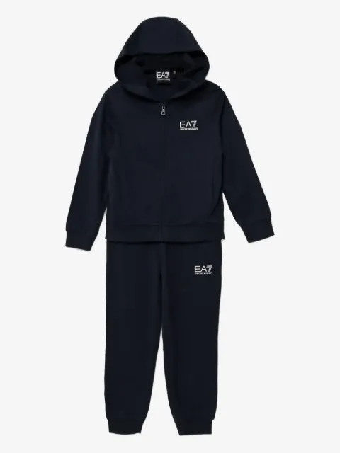 Ea7 Emporio Armani logo hooded tracksuit