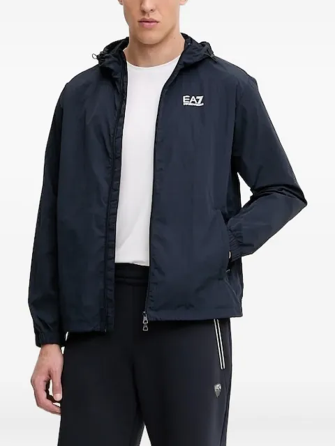 Ea7 Emporio Armani logo-detail hooded jacket