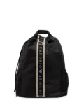 Ea7 Emporio Armani logo-stripe drawstring backpack - Black