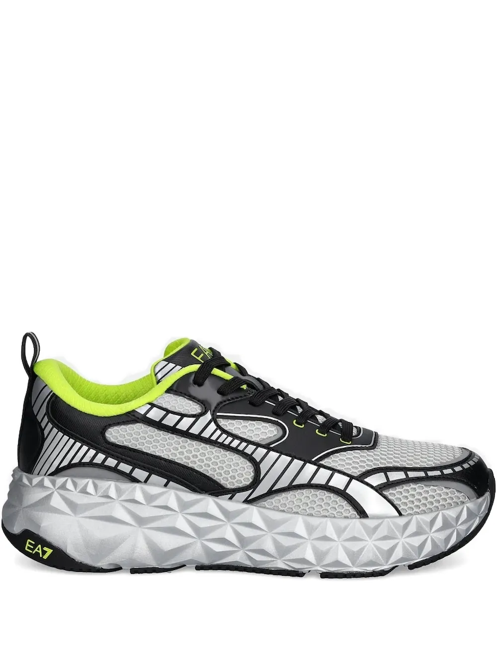 Ea7 Emporio Armani geometric-patterned sneakers Grey