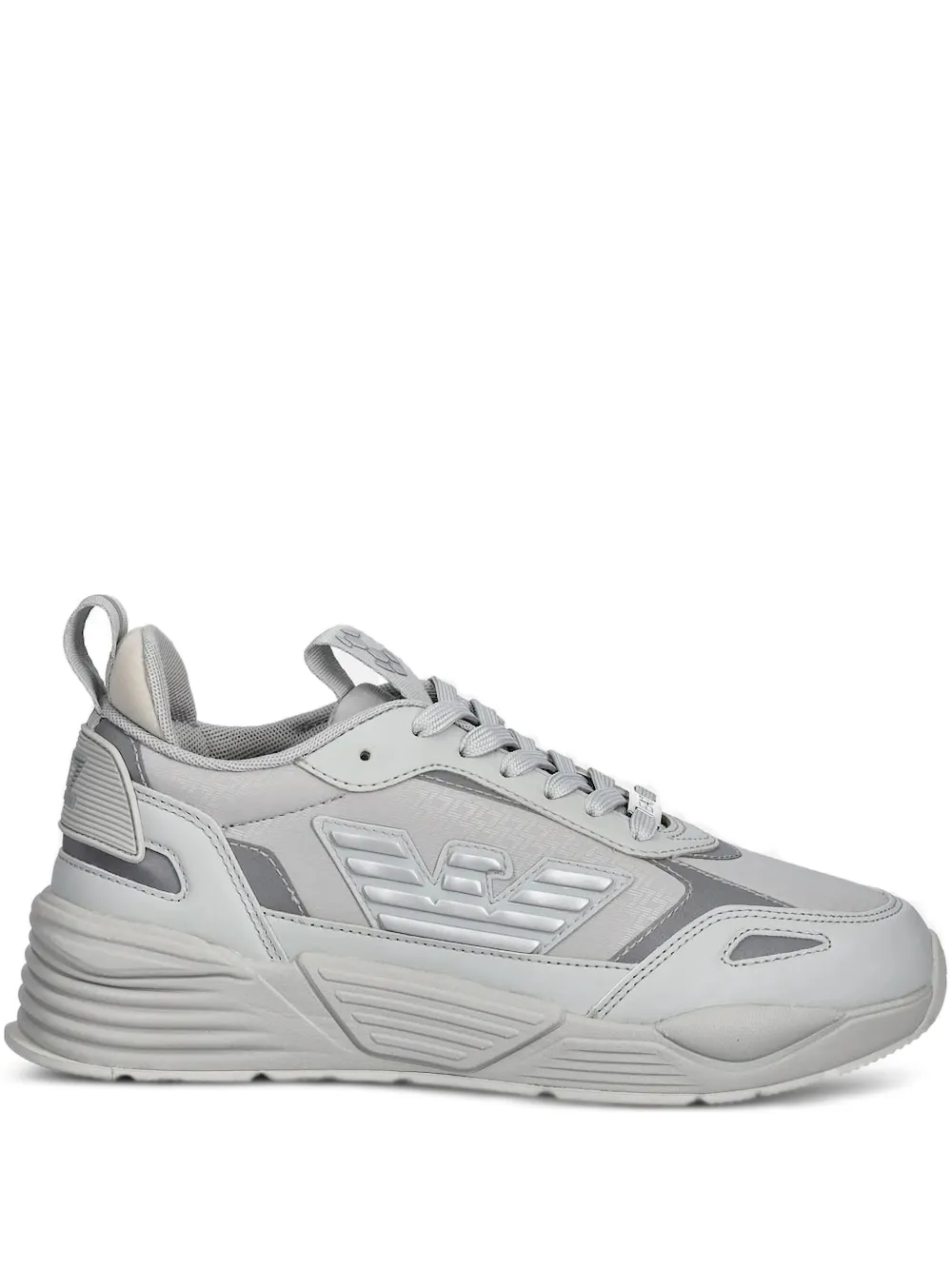 Ea7 Emporio Armani logo-embellished chunky sneakers Grey