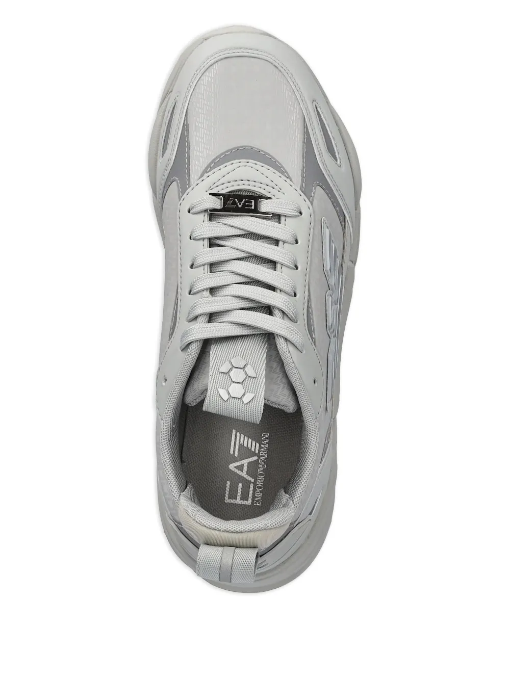 Ea7 Emporio Armani logo-embellished chunky sneakers Grey