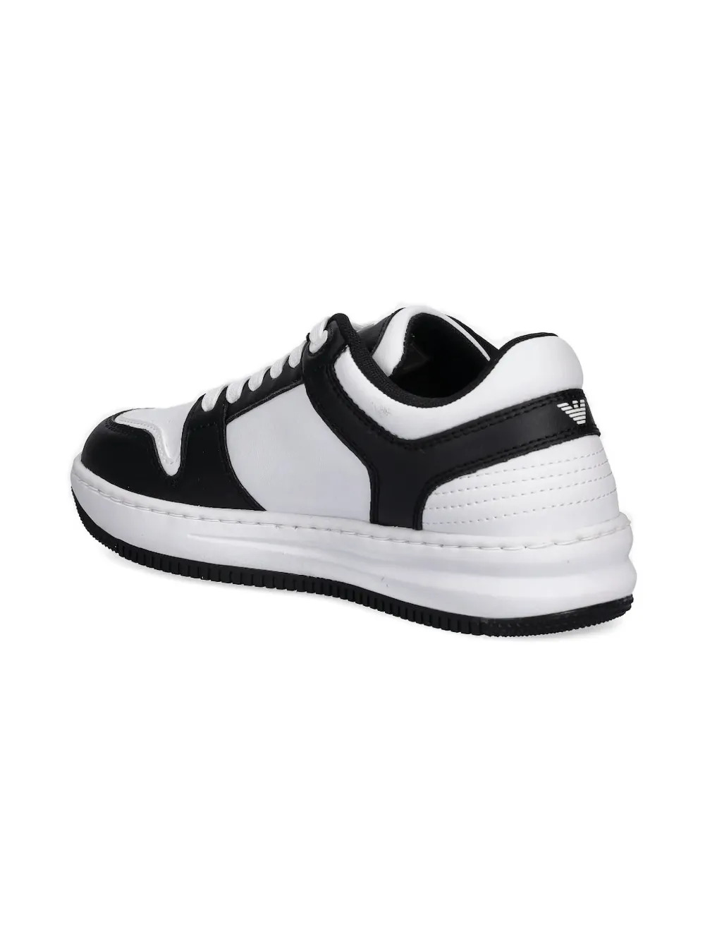 Ea7 Emporio Armani lace-up panelled sneakers Black