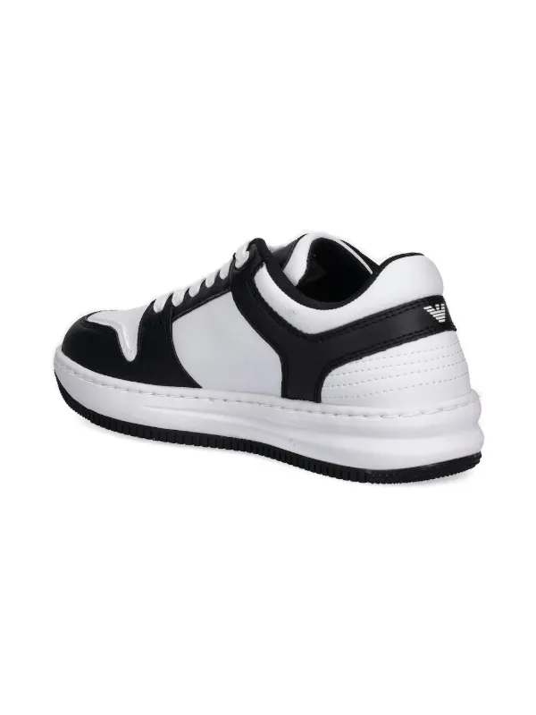 Ea7 Emporio Armani レースアップ スニーカー | ブラック | FARFETCH JP