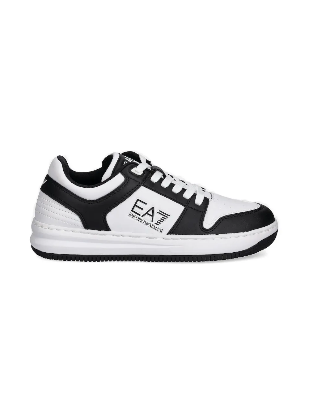 Ea7 Emporio Ar i lace-up panelled sneakers Black