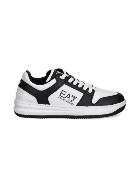 Ea7 Emporio Armani lace-up panelled sneakers