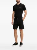 Ea7 Emporio Armani logo-plaque polo shirt - Black