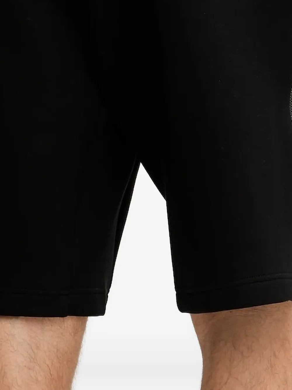 Ea7 Emporio Armani zip-detail logo shorts Zwart
