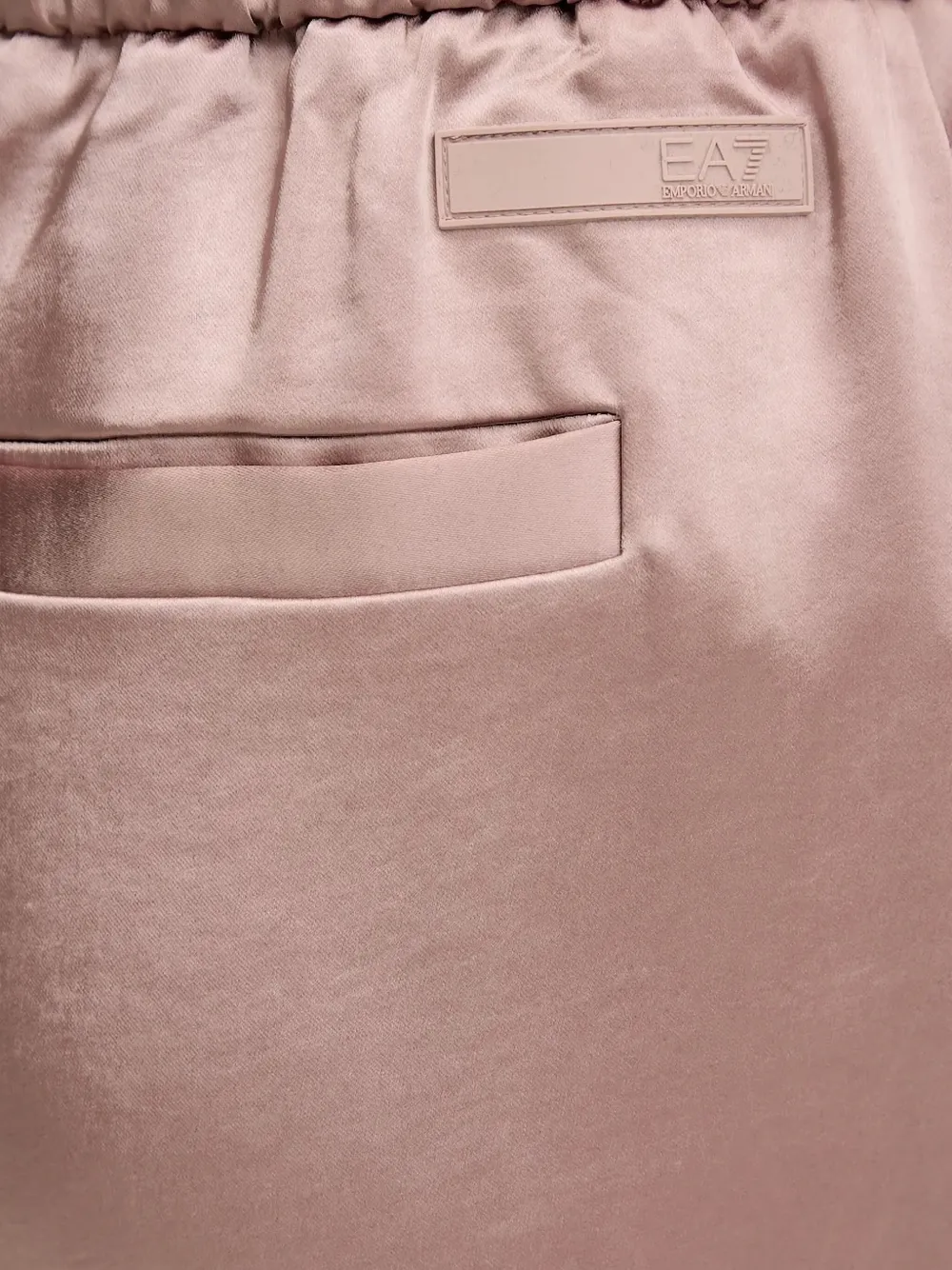 Ea7 Emporio Armani elasticated-waist palazzo pants Roze