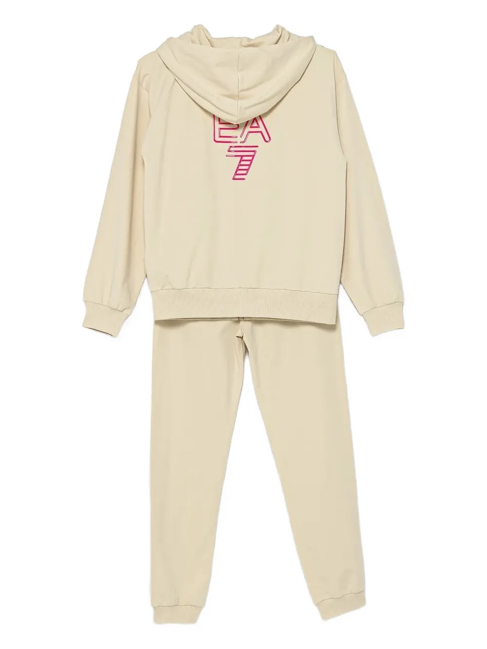Ea7 Emporio Ar i Trainingspak met geborduurd logo Beige