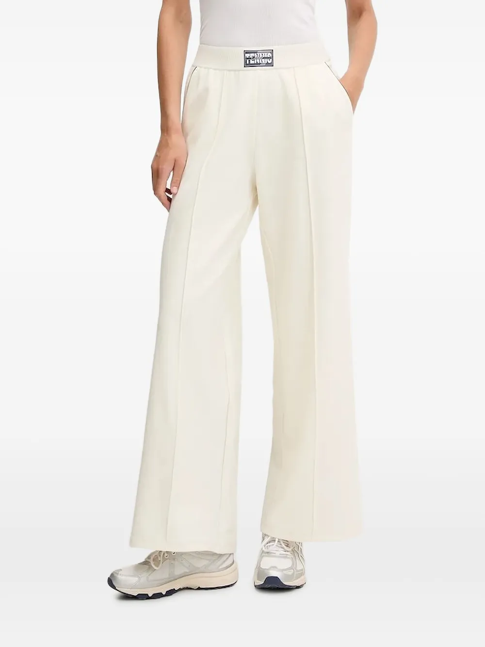 Ea7 Tennis-club Trousers In Neutral