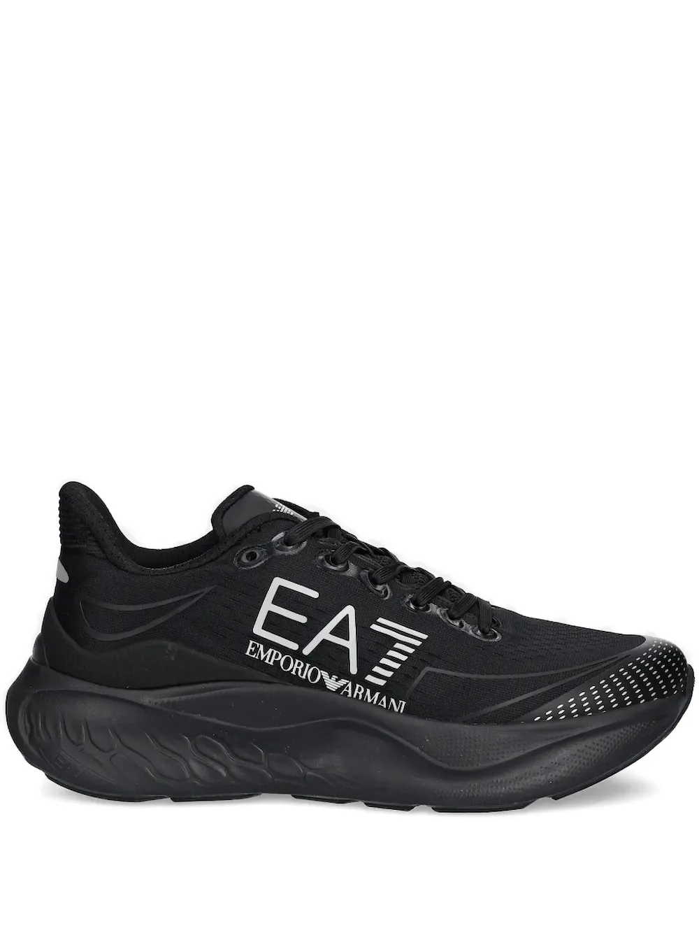 Ea7 Emporio Armani logo-detail sneakers Black
