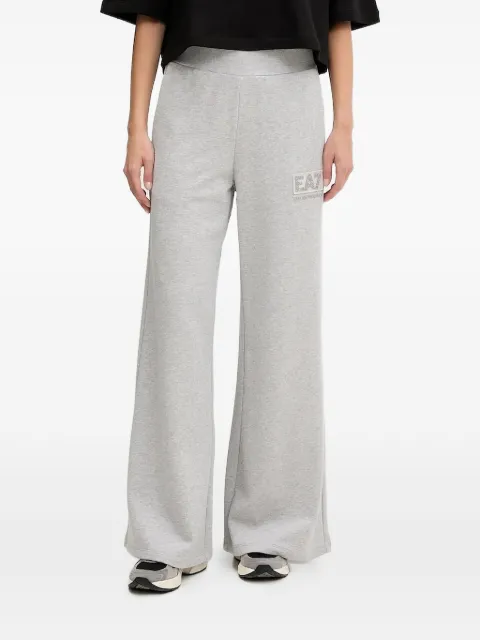 Ea7 Emporio Armani logo-plaque trousers